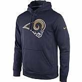 Men's St. Louis Rams Nike Practice Performance Pullover Hoodie - Navy Blue,baseball caps,new era cap wholesale,wholesale hats